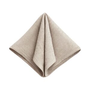 Marin Spring Pink Natural Knitted Linen Napkins Set of 8